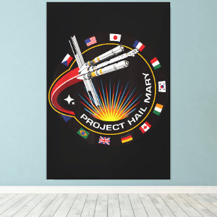 Impressão Em Tela Emblema de Missão Espacial