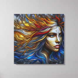 Impressão Em Tela Embraço da Natureza - Era da IA