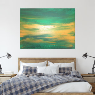 Impressão Em Tela Emerald Green - Contemporâneo de Abstrato-Art Dour