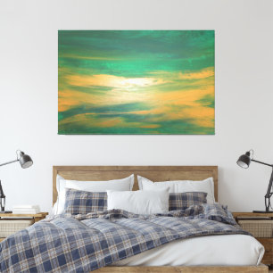 Impressão Em Tela Emerald Green - Contemporâneo de Abstrato-Art Dour