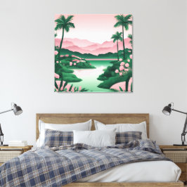 Impressão Em Tela Emerald Green Retreat Arte AI