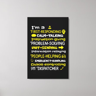 Impressão Em Tela Emergency Dispatcher - Thin Yellow Line Dispatcher