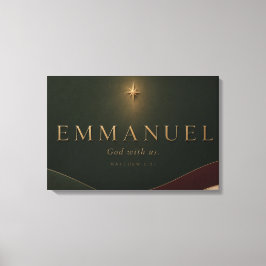 Impressão Em Tela EMMANUEL | Mateus 1:23 Cristão