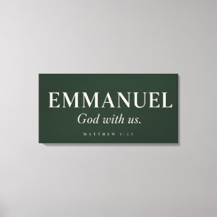 Impressão Em Tela EMMANUEL Mateus 1:23 Natal