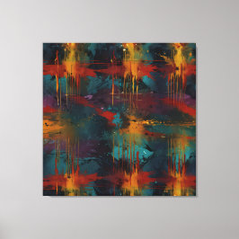 Impressão Em Tela Emoção: Abstrato Energias