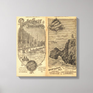 Impressão Em Tela Empresa de navio a vapor 2 da Costa do Pacífico