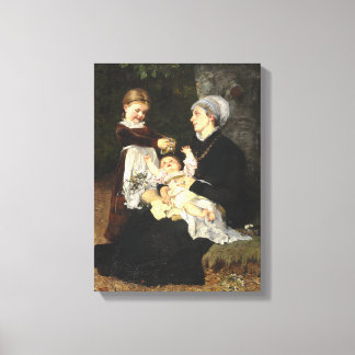 Impressão Em Tela En Ammes Besøg - Bertha Wegmann Fine Art