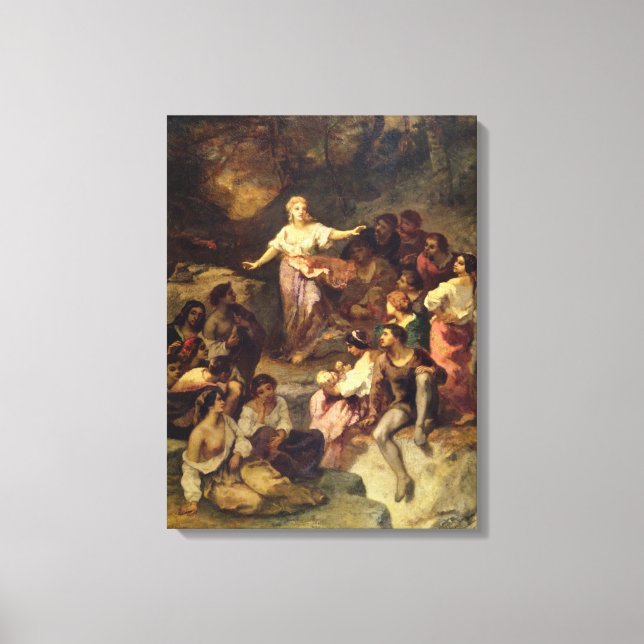 Impressão Em Tela Encampamento cigano, 1848 (Frente)