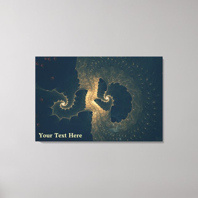 Impressão Em Tela Enceladus Sob O Gelo (Frente)