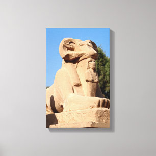 Impressão Em Tela Encerramento do templo de Karnak com cabeça de ar
