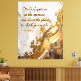 Impressão Em Tela Encontrar a felicidade no momento... Lee Hiller Co