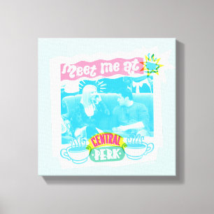 Impressão Em Tela Encontre-me no Gráfico do Néon Central Perk