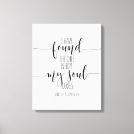 Impressão Em Tela Encontrei A Música De Salomão 3:4