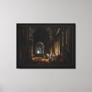 Impressão Em Tela Encontro do Laocoon por Hubert Robert