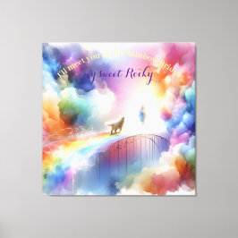 Impressão Em Tela Encontro-te na Ponte da Arco-íris 