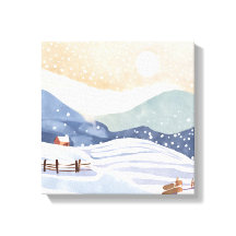 Encosta Nevada | Inverno em Aquarela