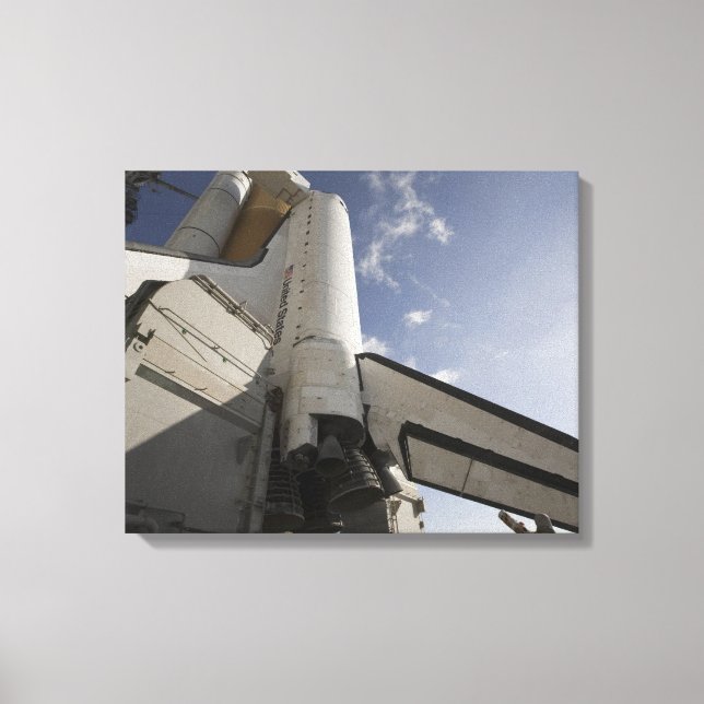 Impressão Em Tela Endeavor de Shuttle Espacial no bloco de lançament (Frente)