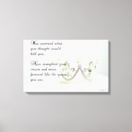 Impressão Em Tela Endireite sua coroa