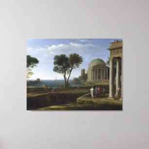 Impressão Em Tela Éneas em Delos Claude Lorrain Paisagem Grega