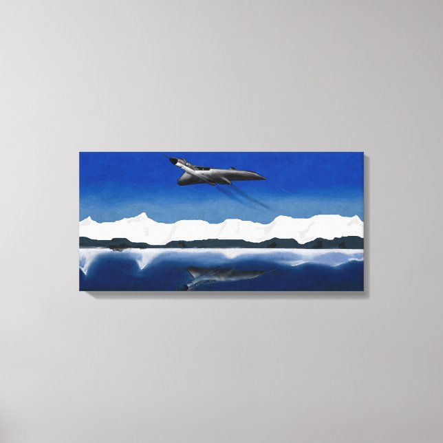 Impressão Em Tela Energia Refletida Avro Vulcano (Frente)