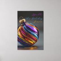 Enfeite de Vidro Colorido Redemoinho Brilho Natal