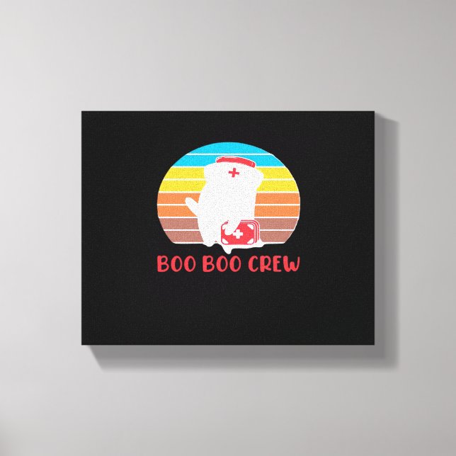 Impressão Em Tela Enfermeira de Boo Boo Enfermeira Engraçada Fantasm (Frente)