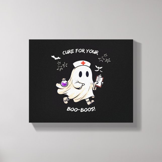 Impressão Em Tela Enfermeira Fantasma com Poção Mágica - Cura para o (Frente)