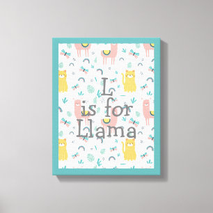 Impressão Em Tela Enfermeiro Cute Llama