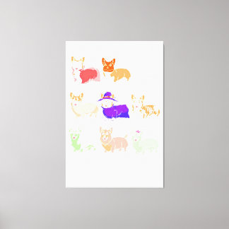 Impressão Em Tela Engraçado Cachorro, Escove seu Cachorro Cachorro.