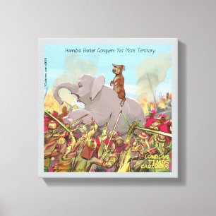 Impressão Em Tela Engraçado Hannibal Barca Conquista Tela Impressa