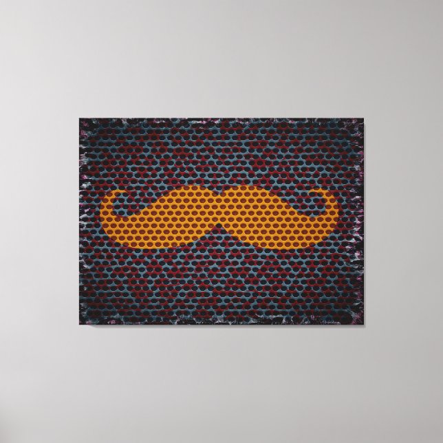 Impressão Em Tela Engraçado Mustache (Frente)