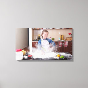 Impressão Em Tela Engraçado na cozinha bagunçada