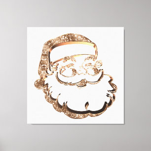 Impressão Em Tela Engraçado Pai Natal do Pai Natal Elegante