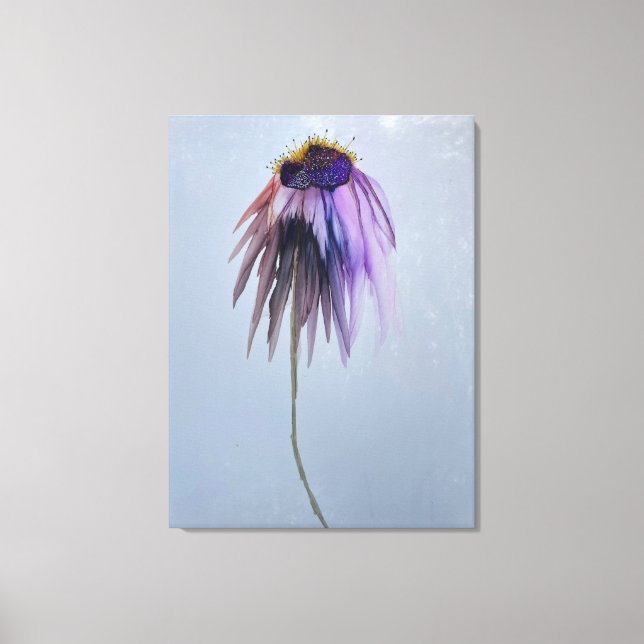 Impressão em Tela Enrolada de Flor de Cone de Fim  (Frente)