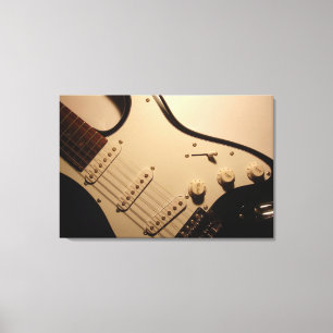 Impressão em Tela Enrolada de Guitarra Elétrica