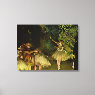 Impressão Em Tela Ensaio de Balé - Edgar Degas - 1875