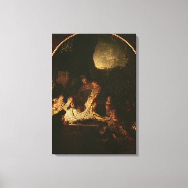 Impressão Em Tela Entombment, c.1639 (Frente)