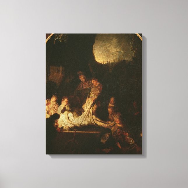 Impressão Em Tela Entombment, c.1639 (Frente)
