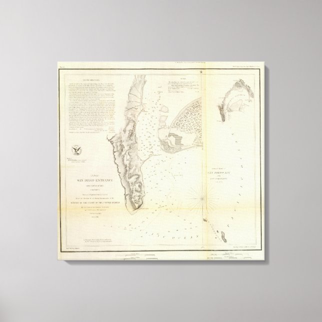 Impressão Em Tela Entrada de San Diego (Frente)