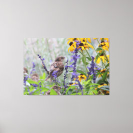 Impressão Em Tela Entre As Flores