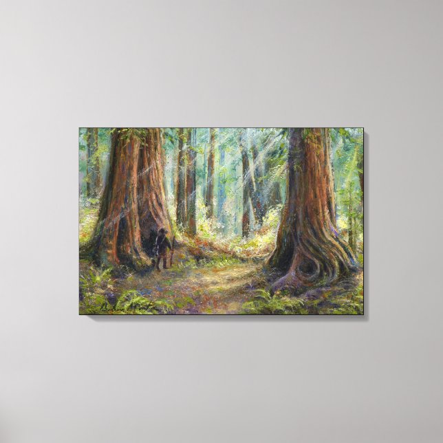Impressão Em Tela "Entre as Sequoias" (Frente)