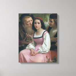 Impressão Em Tela Entre Riqueza e Amor (por Bouguereau)