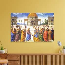 Impressão Em Tela Entrega das Chaves | Pietro Perugino |