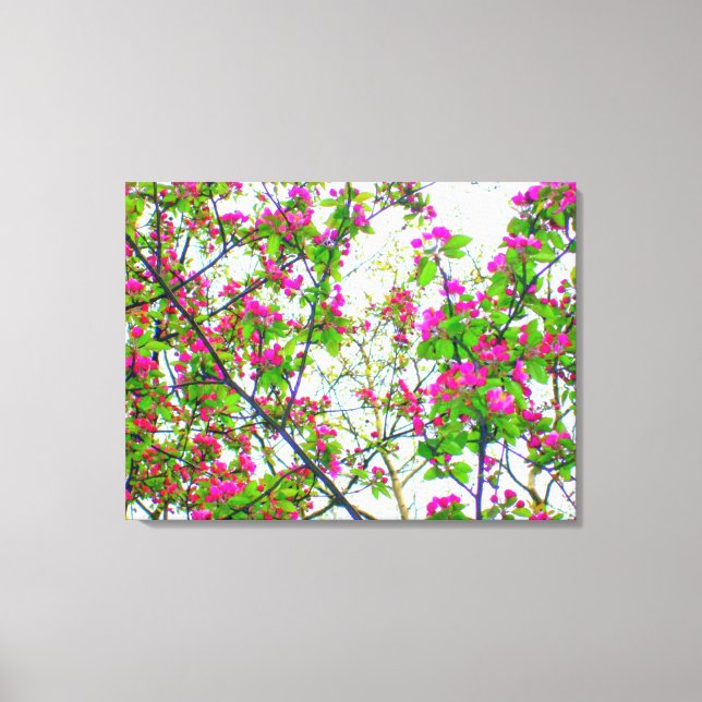 Impressão em Tela Envelopada 'Cherry Blossom Abstr (Frente)