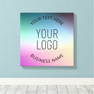 Impressão Em Tela Enviar Logotipo Cores Gradientes Coloridas em Mu