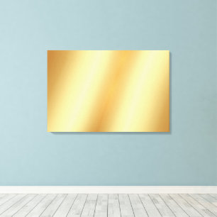Impressão Em Tela Envie Sua Foto em Fundo Dourado Luxuoso em Branco