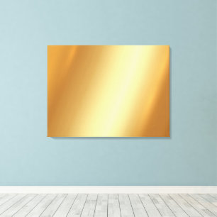 Impressão Em Tela Envie Sua Foto em Fundo Dourado Olhar Luxuoso