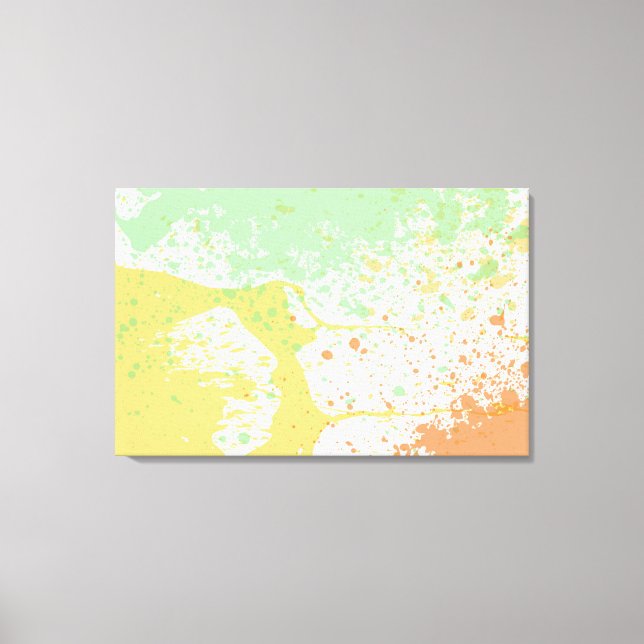 Impressão em Tela Envolvida com Borrifo de Pastel (Frente)