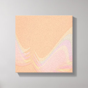 Impressão em Tela Envolvida com Ondas Pastel