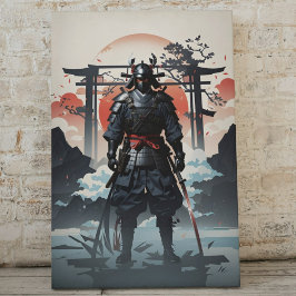 Impressão Em Tela Epic Samurai Nos Céus E Nuvens